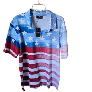 Yatta Men's Stars and Stripes Polo Shirt